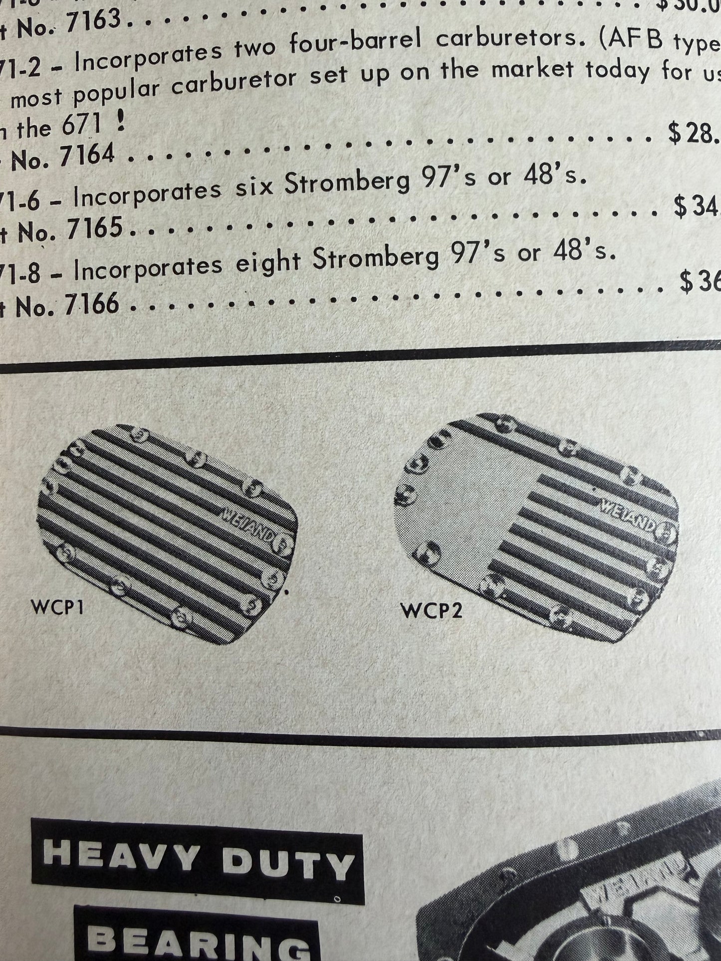 Weiand 671 Supercharger Rear cover